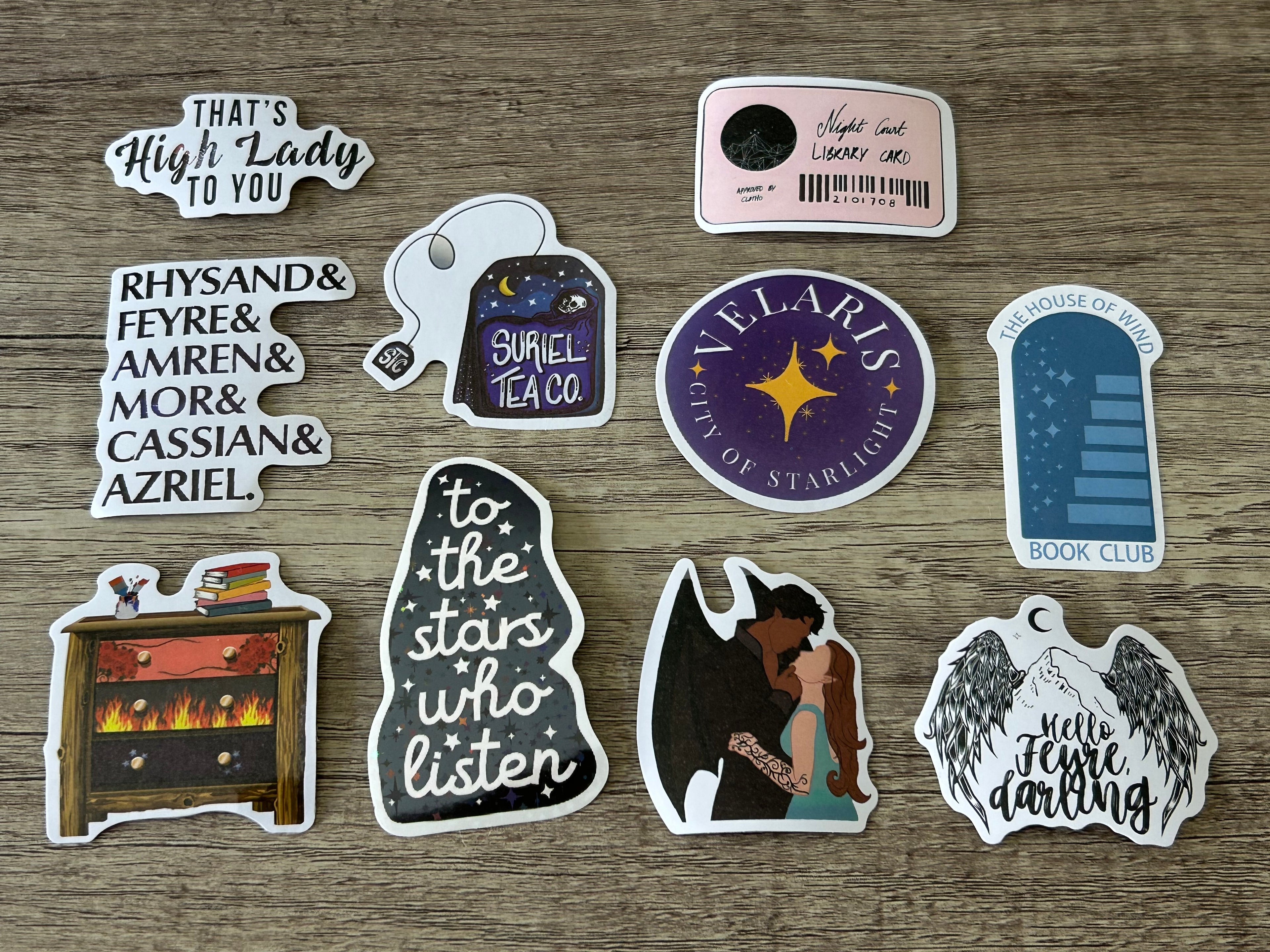 A Court of Thorns And Roses Sticker Bundle