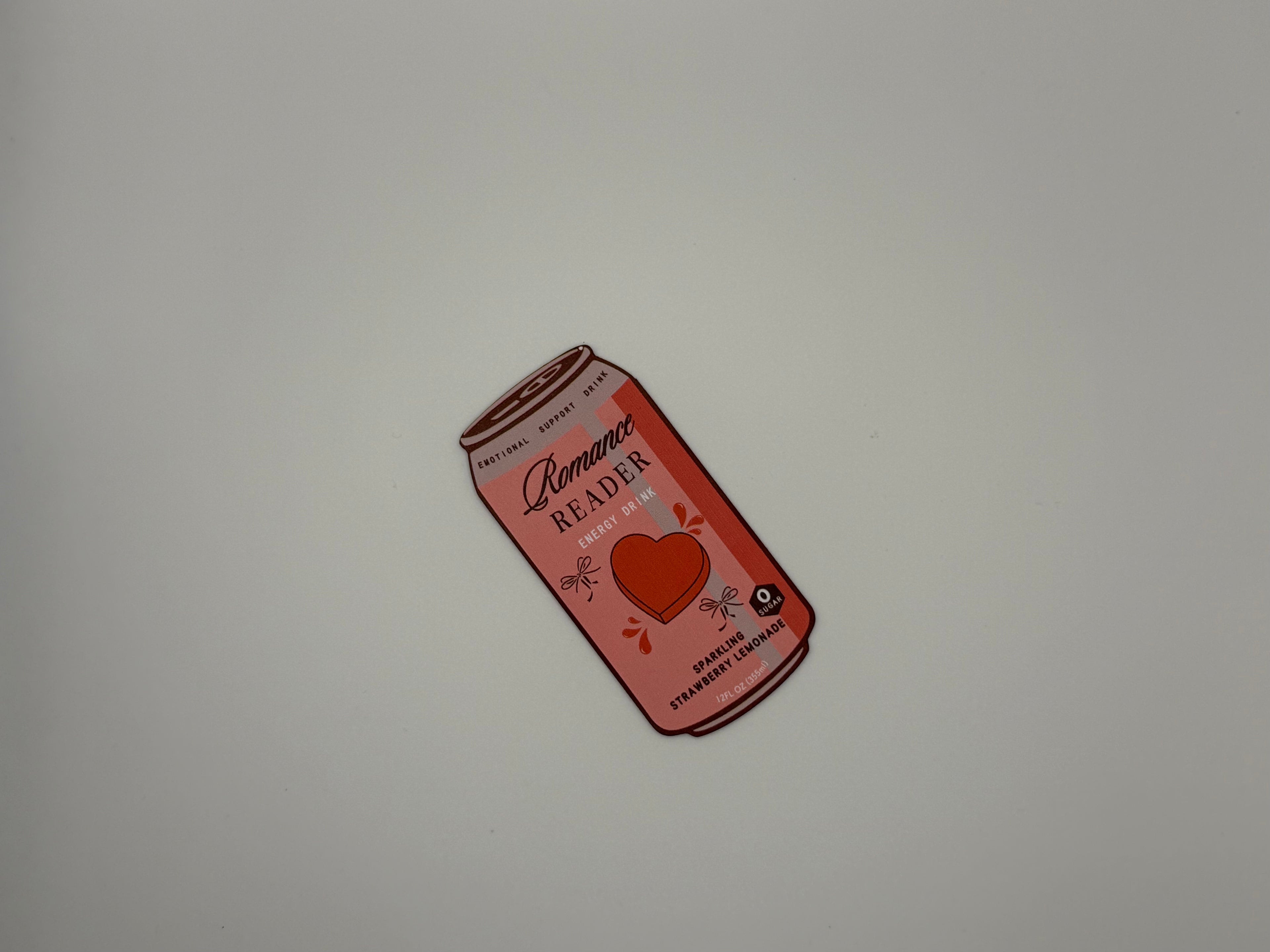 Romance Reader Energy Drink Can Bookmark