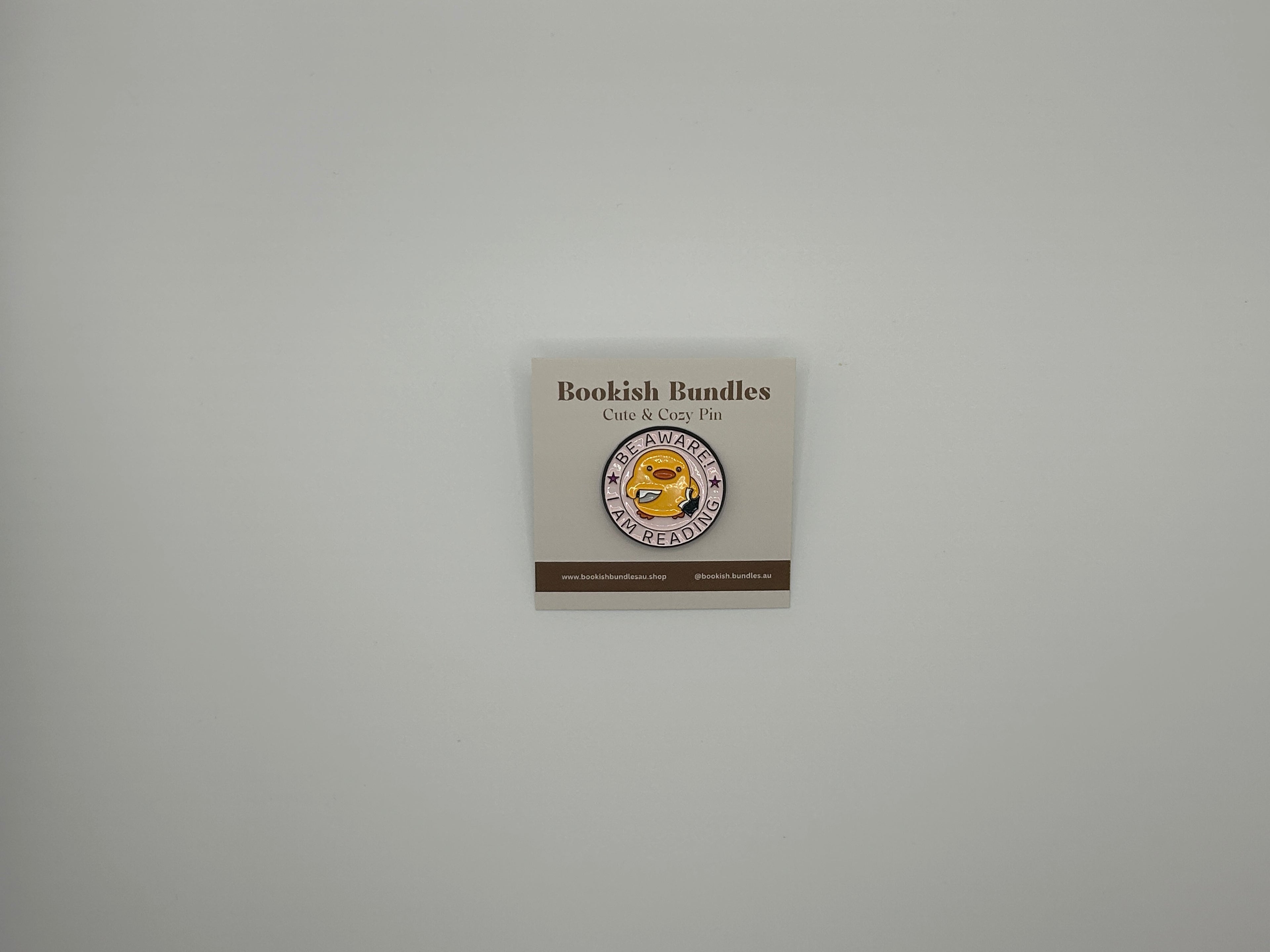 Be Aware! I Am Reading Pin