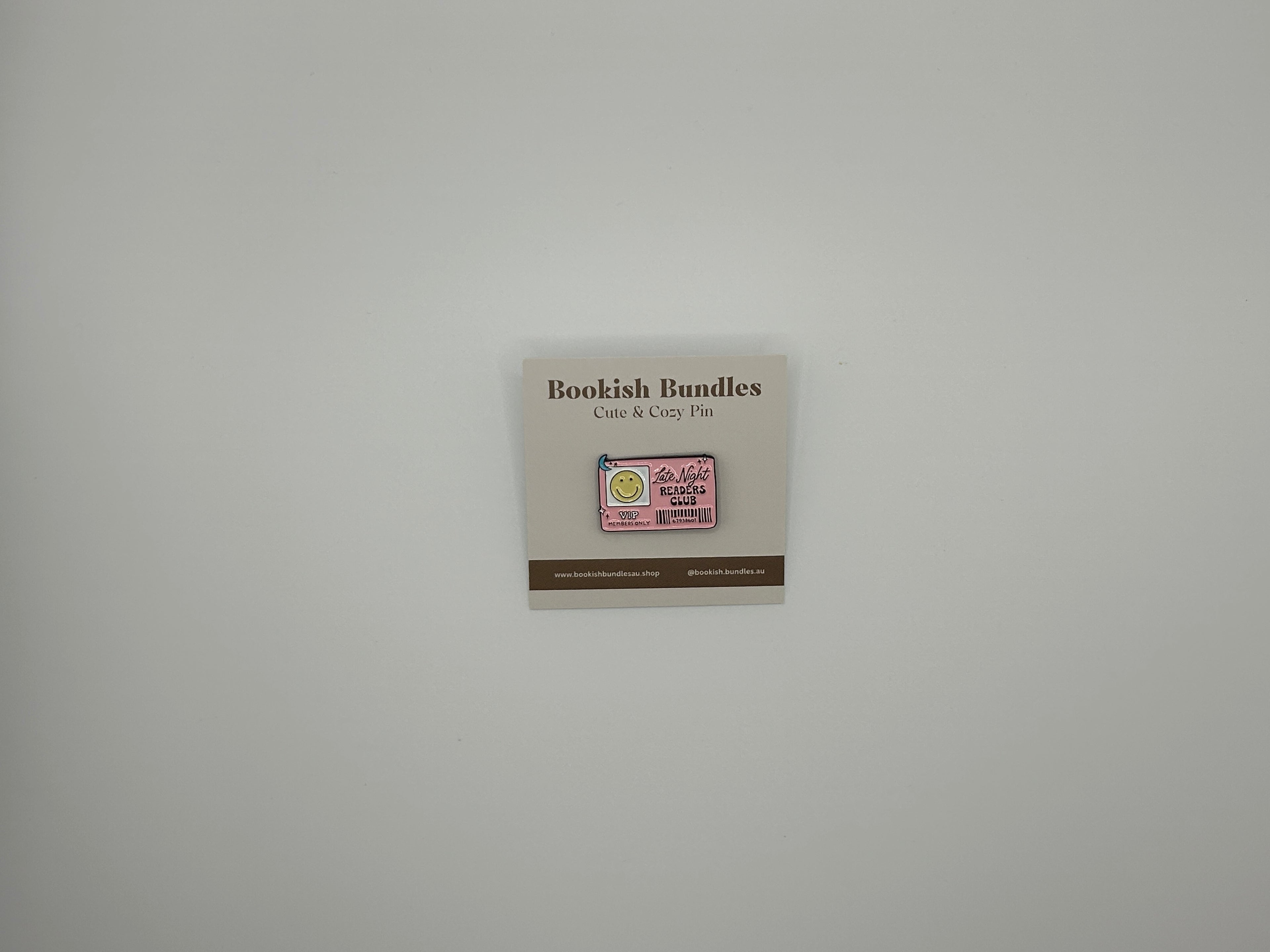 Late Night Readers Club Pin