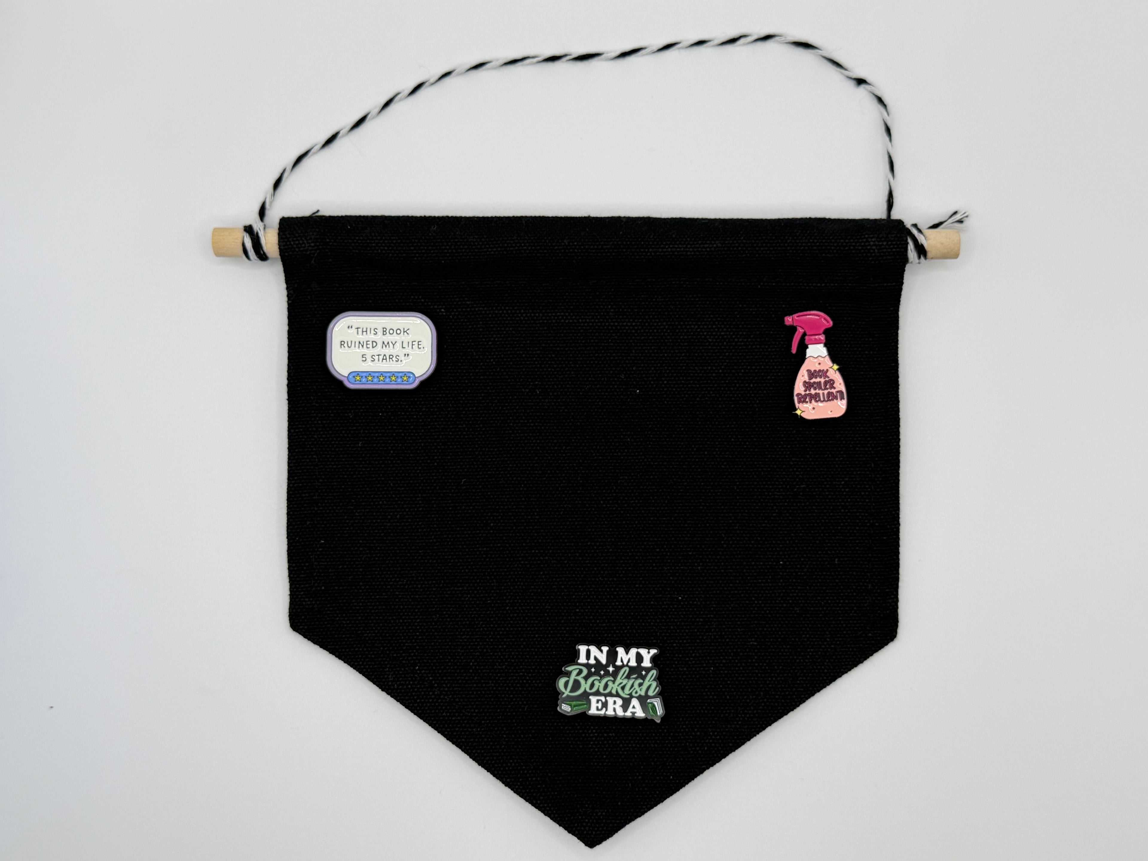 Black Small Pin Banner
