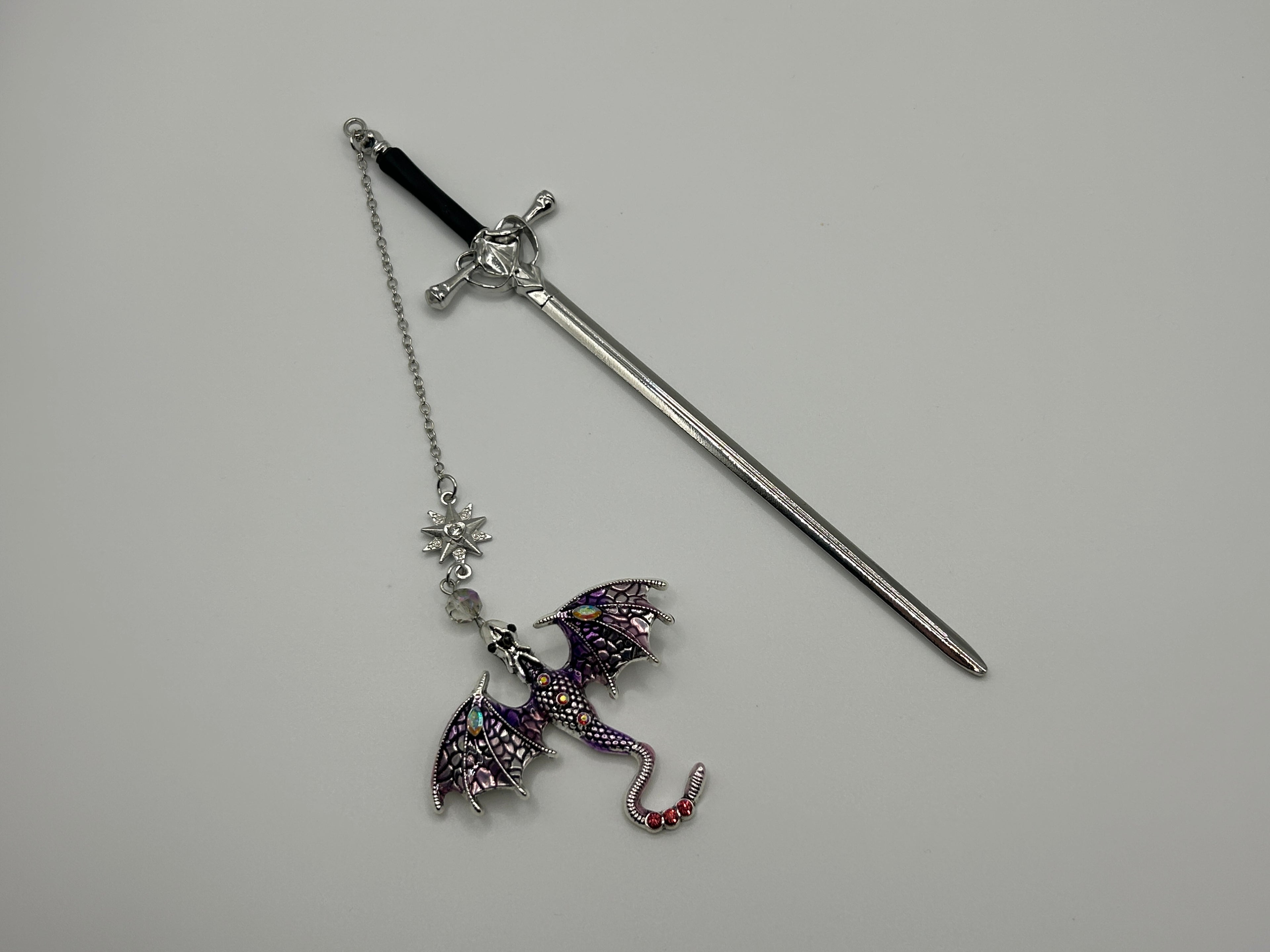 Purple Dragon Sword Bookmark